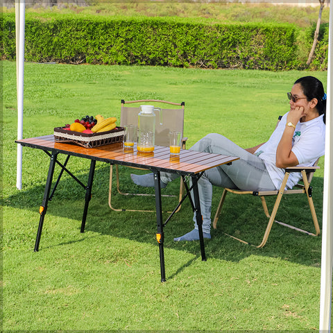Portable Folding Camping Table with Bag(Table Only)