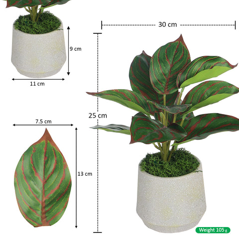 Faux evergreen small plants for pots in Dubai