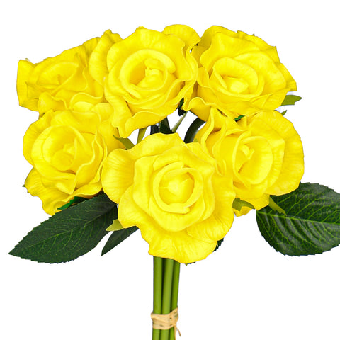 Nearly Natural Real Touch Roses Single Bunch (without vase)