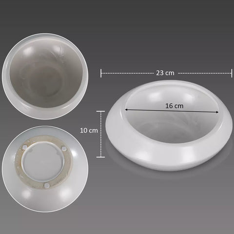 Round White Ceramic Vase for Arrangements