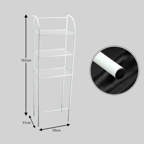 Metal storage rack with 3 tiers