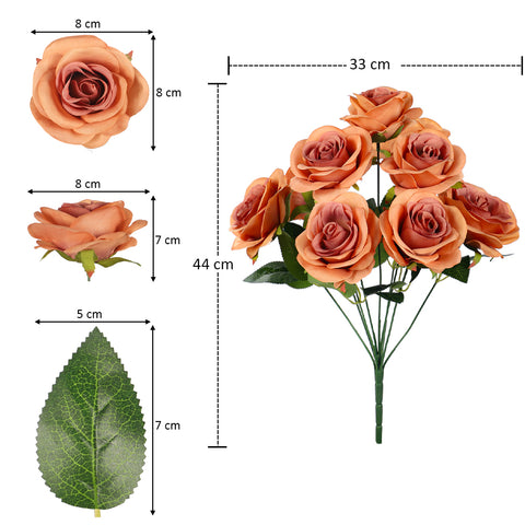 Artificial Silk Rose Flowers