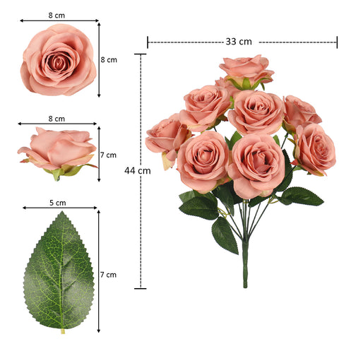Artificial Silk Rose Flowers
