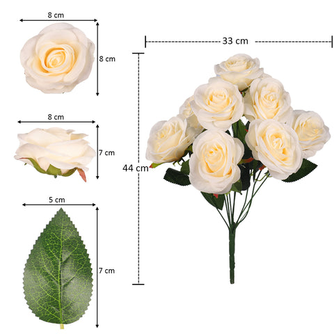Artificial Silk Rose Flowers