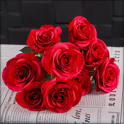 Artificial Silk Rose Flowers
