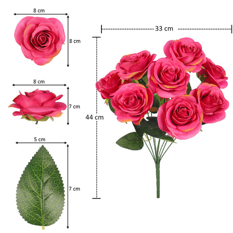 Artificial Silk Rose Flowers