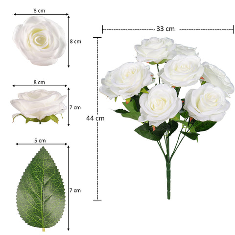 Artificial Silk Rose Flowers