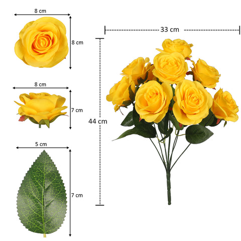 Artificial Silk Rose Flowers