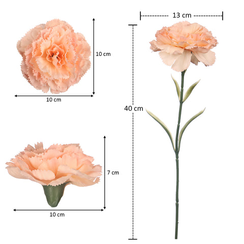 Artificial Single Stem Carnation Flowers