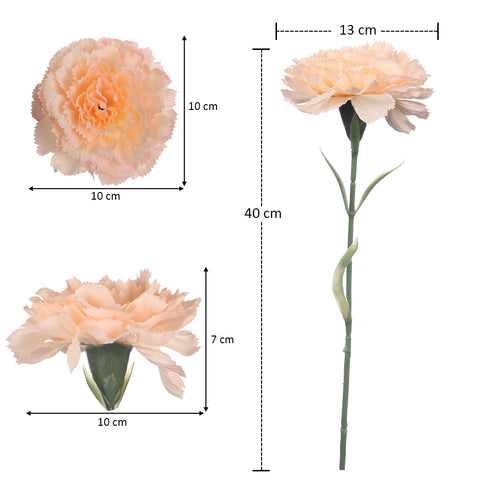 Artificial Single Stem Carnation Flowers