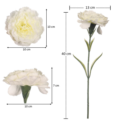 Artificial Single Stem Carnation Flowers