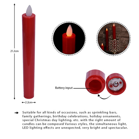 Red LED candles