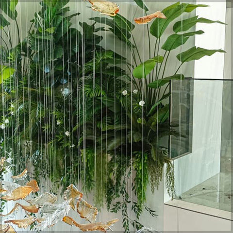 botanical leaf wall decor
