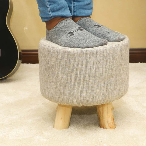 Round Shaped Ottoman Wood Stool