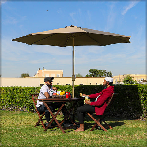 outdoor umbrella with base