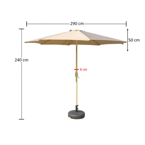 patio umbrella with base