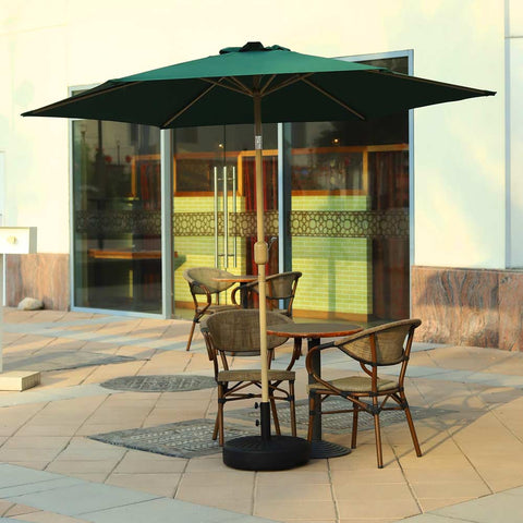 green sun umbrella