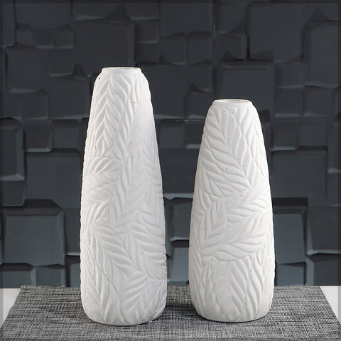 Tall leafy Design Ceramic Vase