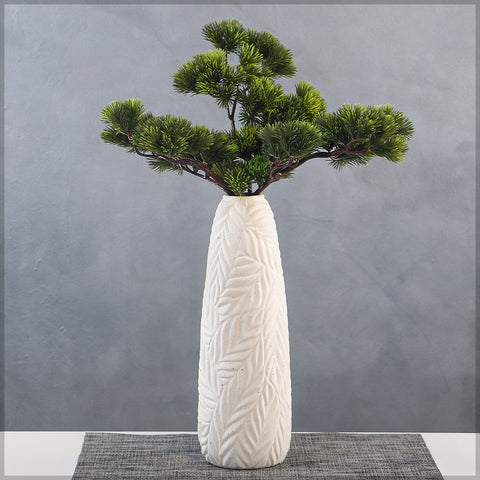 Tall leafy Design Ceramic Vase