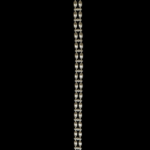Bead garland of artificial pearl beads