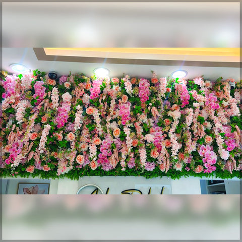 artificial flower wall