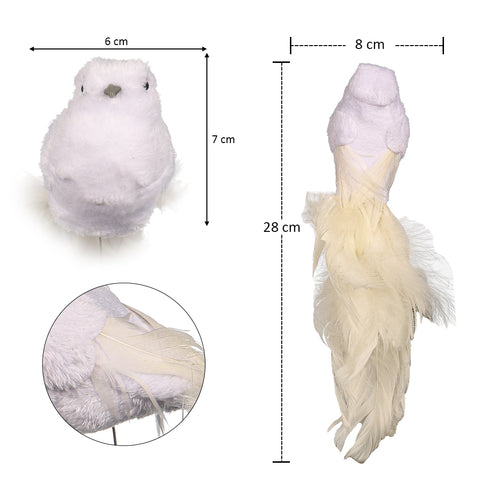 White bird ornaments