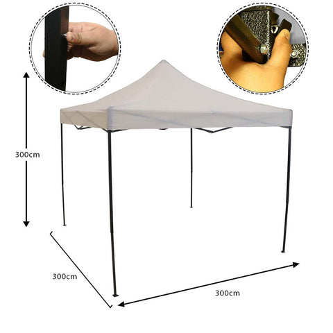 3x3m Garden Patio Top Cover Camping Tent (Tent Only)