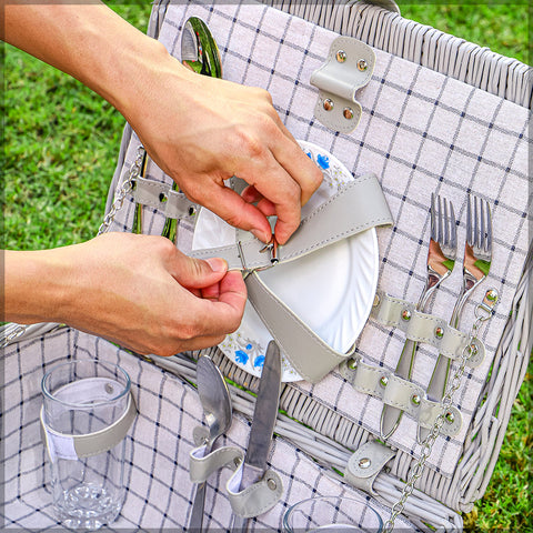 Woven picnic basket