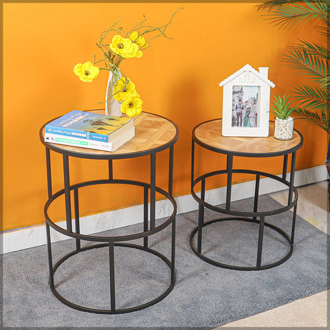 wooden side table