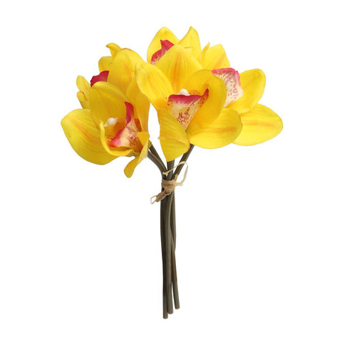 Faux cymbidium orchids