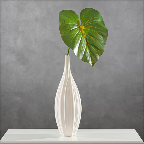 Decorative green leaf