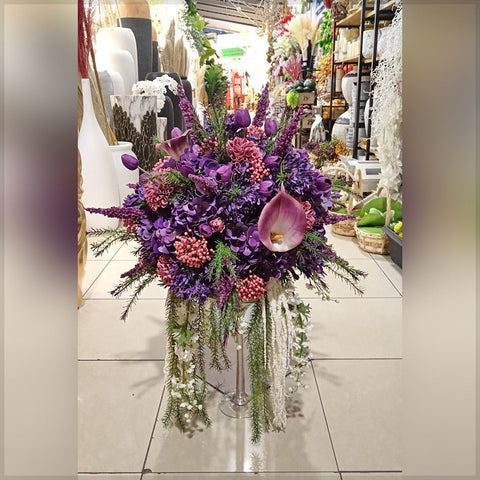 Elegant Purple and Pink Floral Arrangement for Any Occasion