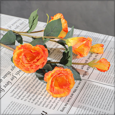 Faux Eustoma Flowers for Home Decor