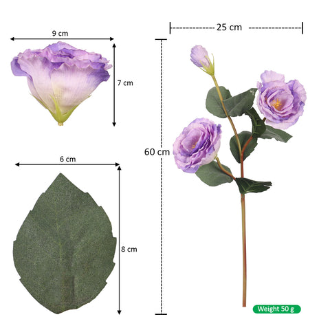 Artificial Eustoma grandiflorum flower