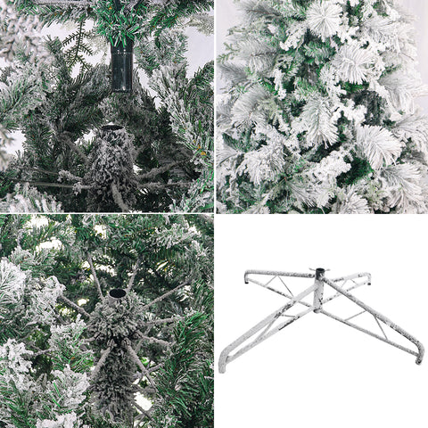 1 Piece Artificial Flocked Pine Christmas Tree  ( Chirstmas Tree only, Ornaments not Included)