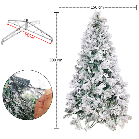 1 Piece Artificial Flocked Pine Christmas Tree  ( Chirstmas Tree only, Ornaments not Included)