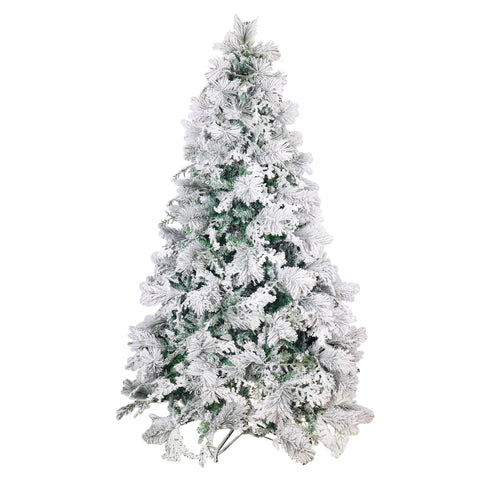 1 Piece Artificial Flocked Pine Christmas Tree  ( Chirstmas Tree only, Ornaments not Included)