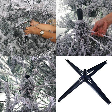 1 Piece Artificial Flocked Pine Christmas Tree  ( Chirstmas Tree only, Ornaments not Included)