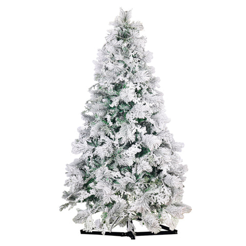 1 Piece Artificial Flocked Pine Christmas Tree  ( Chirstmas Tree only, Ornaments not Included)