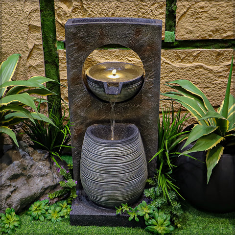 Low maintenance waterfall decor