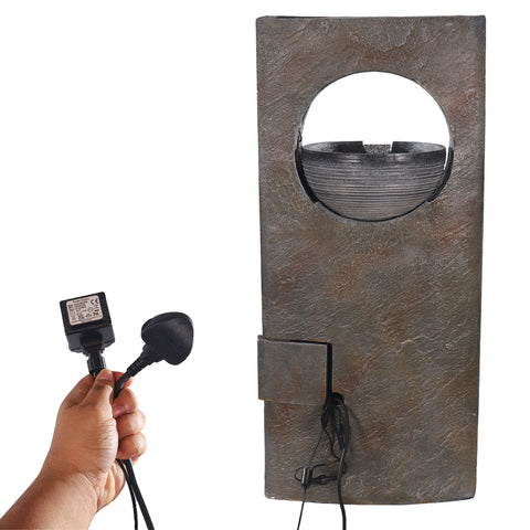 Realistic stone look water fountain