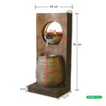 Artificial rock water stream decor