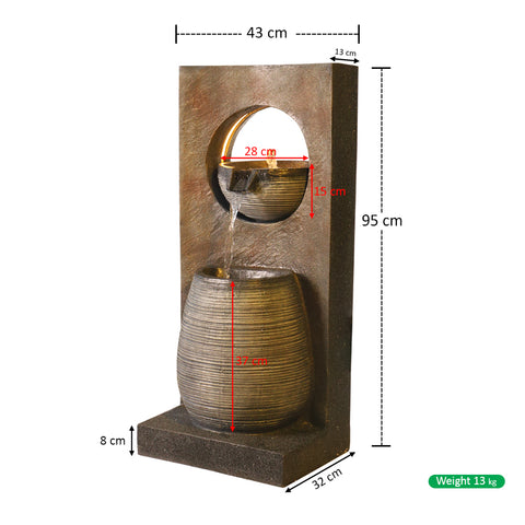Artificial rock water stream decor