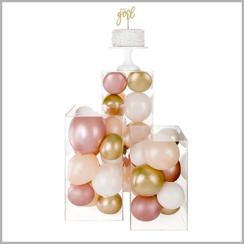 Modern acrylic stand set for displays