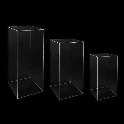 3-piece modern acrylic stands