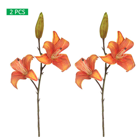 fake white lily flowers