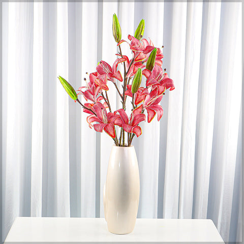2-Packs 3heads Nearly Natural Lily Flower