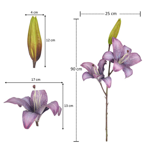 real touch artificial lily stems