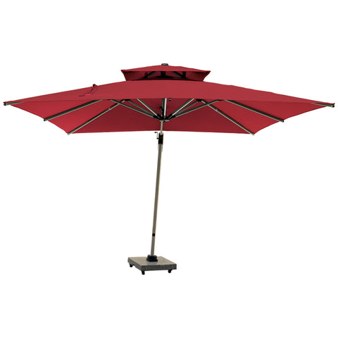 Large Outdoor Cantilever Umbrella for Poolside and Café