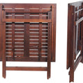 Wooden folding table for dining, perfect for small gatherings